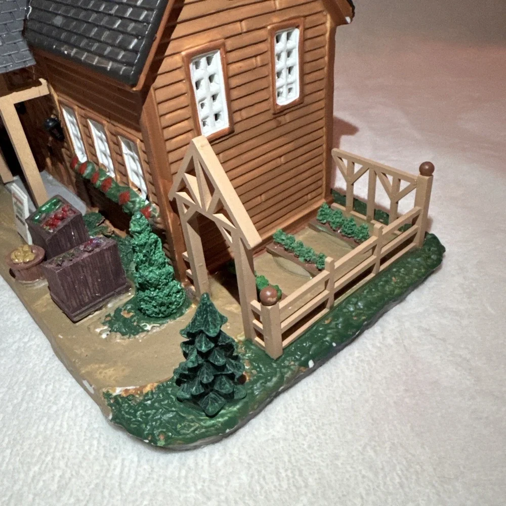 Lemax Porcelain Barn From Wegmans Organic Farm Christmas Village‎ NO LIGHT CORD